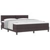 vidaXL Boxspringbed met matras Donkerbruin 180 x 200 cm Stof