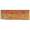 vidaXL Wandschap rechthoekig natuurlijke rand 50x20x2,5 cm acaciahout