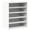 vidaXL Schoenenkast 60x35x70 cm bewerkt hout wit