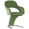 vidaXL Eetkamerstoelen 2 st fluweel groen