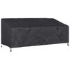 vidaXL Tuinbankhoes Zwart 220 x 100 x 89 cm 210D Oxford Stof