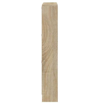 vidaXL Schoenenkast 59x17x108 cm bewerkt hout eikenkleurig