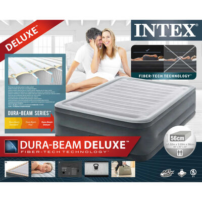 Intex Luchtbed Dura-Beam Deluxe Comfort Plush queen 56 cm