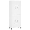 vidaXL Hoge kast 69,5x34x180 cm bewerkt hout wit