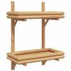 vidaXL Wandplank Muurmontage Bruin 39 x 26 x 60 cm Bamboe