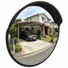 vidaXL Buiten Convex Verkeersspiegel Zwart &Oslash;60 cm Polycarbonaat