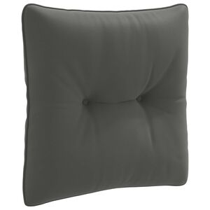 vidaXL Rugkussen PUTTEN 100% Polyester Antraciet 40 x 40 x 10 cm