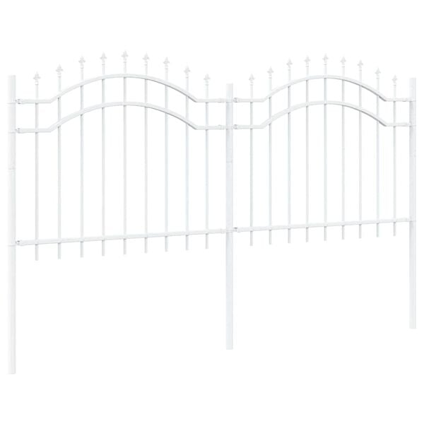 vidaXL Tuinhek Wit 240 x 140 cm Poedergecoat staal