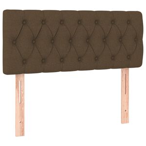 vidaXL Hoofdbord 100x7x78/88 cm stof donkerbruin