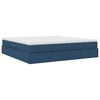 vidaXL Opslag bed met matras met matras Blauw 200 x 200 cm Polyester