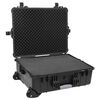 vidaXL Flightcase op wieltjes 63x50x23 cm PP zwart