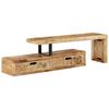 vidaXL Tv-meubel (118-200) x 30 x 40 cm massief hout mango