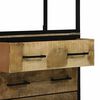 vidaXL Hoge kast met lade Bruin 70 x 35 x 180 cm Massief Mango Hout