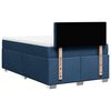 vidaXL Boxspring met matras stof blauw 120x190 cm