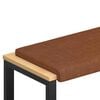 vidaXL Bankkussen Kunstleer Bruin Diepte 35 cm