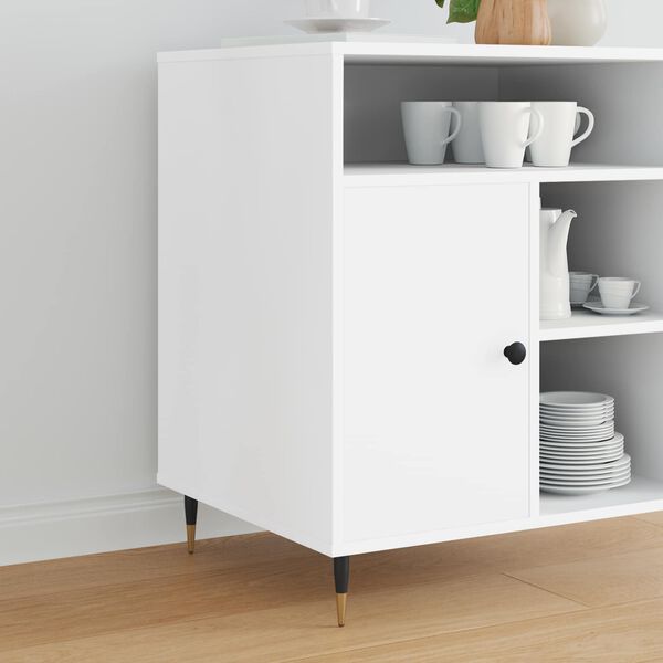 vidaXL Meubelpoten 2 pcs Zwart en Goud &Oslash; 40 x 98 mm IJzer