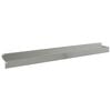 vidaXL Gazonrand 20 pcs 100 x 10 x 8 cm Staal Zilverkleurig