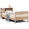 vidaXL Bed met boekenkast zonder matras massief grenenhout 75x190 cm