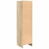 vidaXL Hoge Kast Sonoma eiken 31.5 x 32 x 124 cm Bewerkt hout