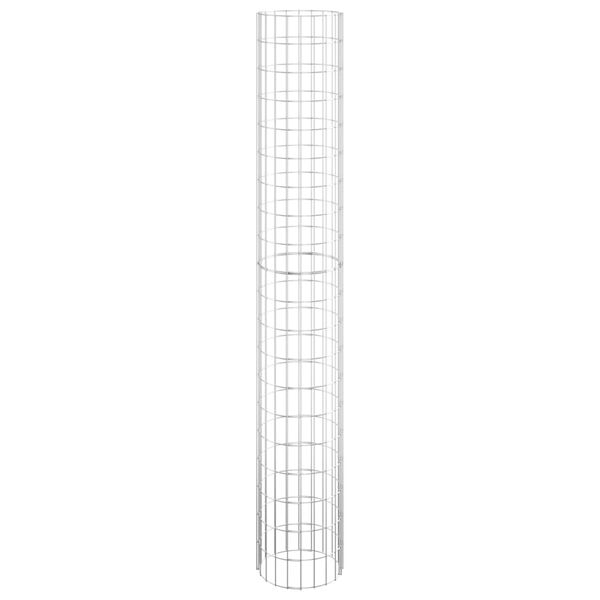 vidaXL Gabion plantenbakken 3 st rond verhoogd Ø30x200 cm staal