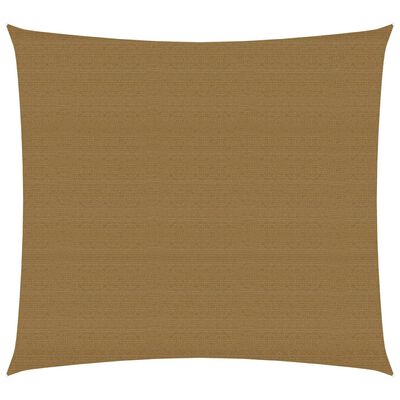 vidaXL Zonnezeil 160 g/m² 2,5x2,5 m HDPE taupe