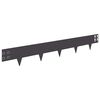 vidaXL Gazonrand 30 pcs 100 x 15 cm Staal Zwart