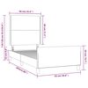 vidaXL Bedframe zonder matras 90x200 cm stof lichtgrijs