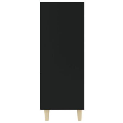 vidaXL Dressoir 69,5x32,5x90 cm bewerkt hout zwart