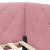 vidaXL Hoekbedframe met hoofdeinde Roze 80 x 200 cm Fluweel