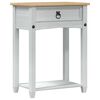 vidaXL Console tafel Wit 55 x 35 x 73 cm Massief grenenhout