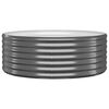 vidaXL Plantenbak 100x100x36 cm gegalvaniseerd staal antracietkleurig