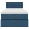 vidaXL Ottoman bed met matras 80x200cm stof blauw