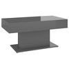 vidaXL Salontafel 96x50x45 cm bewerkt hout hoogglans grijs