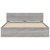 vidaXL Bedframe met hoofdeinde grijs sonoma eikenkleurig 140x200 cm