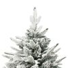 vidaXL Kunstkerstboom met sneeuwvlokken 180 cm PVC en PE groen