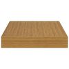 vidaXL Wandplank Wandgemonteerd Beige 23 x 23,5 x 4 cm Bewerkt hout