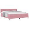 vidaXL Boxspringbed met hoofdeinde Roze 200 x 180 cm Fluweel