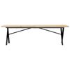 vidaXL Salontafel X-frame 160x40x45,5 cm grenenhout en staal