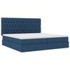 vidaXL Opslag bed met matras met matras Blauw 200 x 200 cm Polyester