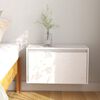vidaXL Wandkast 60x30x35 cm massief grenenhout wit