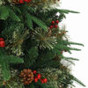 vidaXL Kunstmatige Inklapbare Kerstboom Groen 180 cm PE en PVC