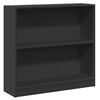 vidaXL Boekenkast 80x24x75 cm bewerkt hout zwart