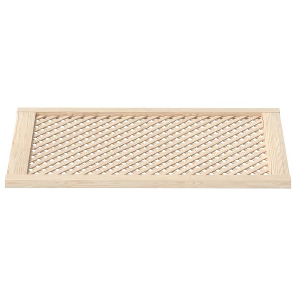 vidaXL Kastdeuren met latwerk 2 st 59,5x99 cm massief grenenhout