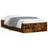 vidaXL Bedframe met lades bewerkt hout gerookt eikenkleurig 90x200 cm