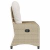 vidaXL Ligstoel Beige 56 x 66 x 95cm poly rattan