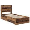 vidaXL Bedframe met lade met hoofdeinde met opslag Bewerkt hout