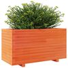 vidaXL Plantenbak 90x40x49,5 cm massief grenenhout wasbruin