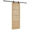 vidaXL Schuifdeur ORKDAL 73,5 x 211 cm Massief grenenhout Naturel