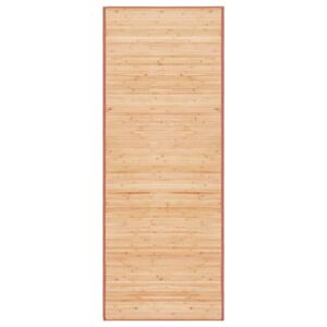 vidaXL Tapijt 80x200 cm bamboe bruin
