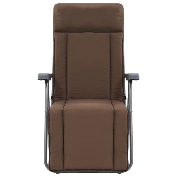 vidaXL Tuinstoelen met kussen inklapbaar 2 st bruin